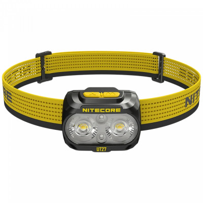 Налобний ліхтар Nitecore UT27 PRO 2024 (2x NiteLab UHE LED, 800 люмен, 4 режими, 3xAAA, HLB1500), чорний