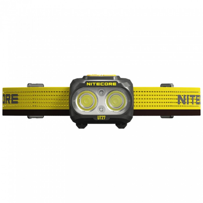 Налобний ліхтар Nitecore UT27 PRO 2024 (2x NiteLab UHE LED, 800 люмен, 4 режими, 3xAAA, HLB1500), чорний 