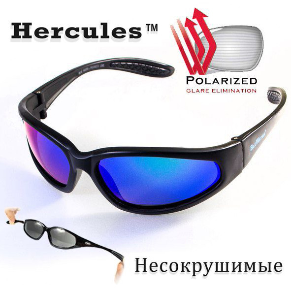 Окуляри BluWater Samson - 2 Polarized (G-Tech blue) дзеркальні сині 