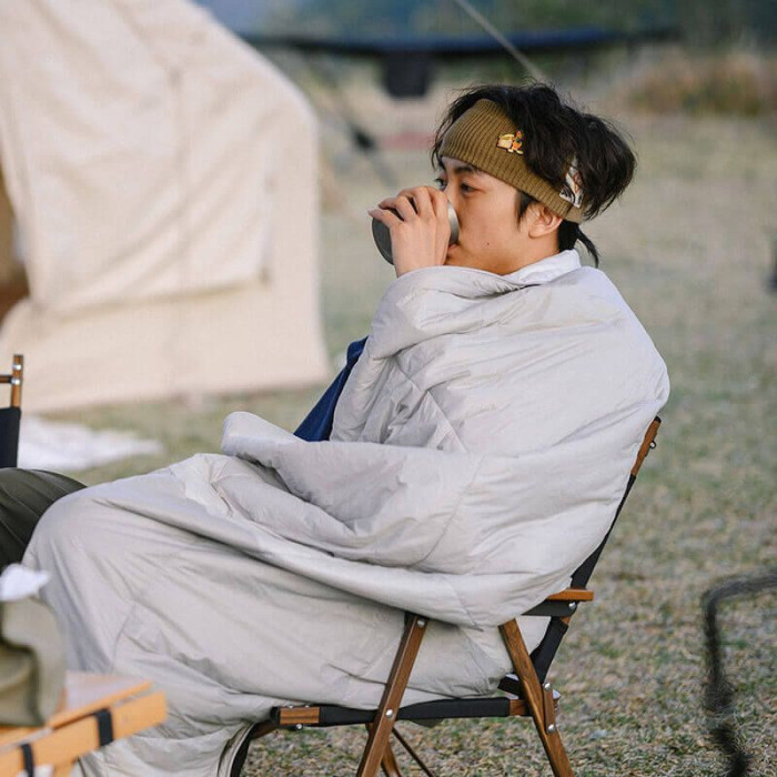 Спальний мішок з подушкою Naturehike NH22MSD01, сірий 