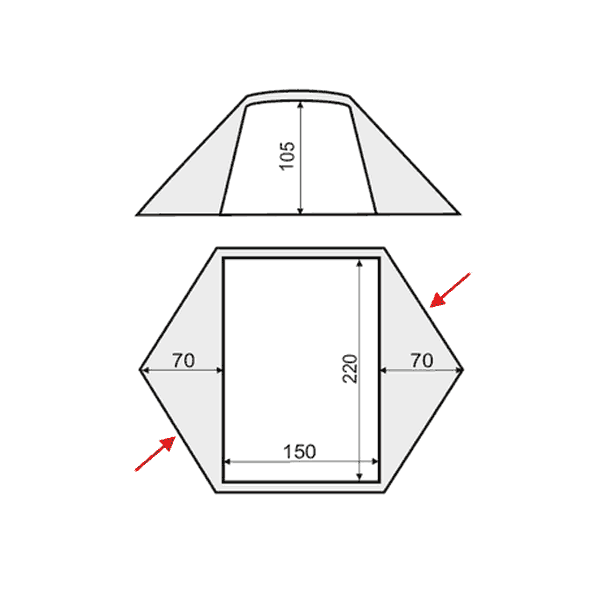 Намет Terra Incognita Stream 2 (зелена) 