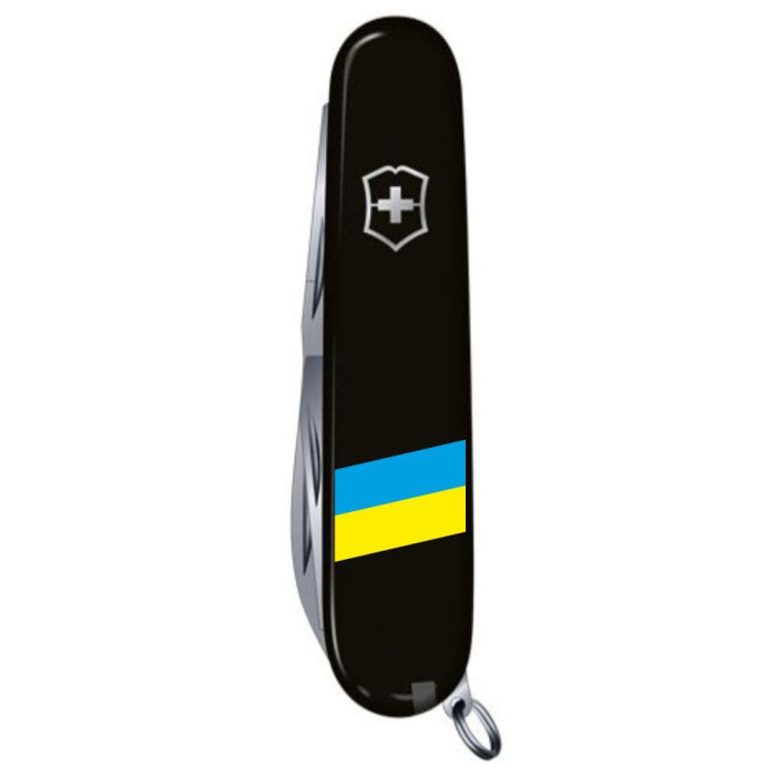 CLIMBER UKRAINE 91мм/14функ/чорн /штоп/ножн/гачок /Прапор України 