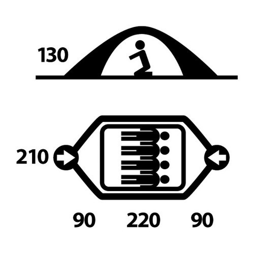 Намет Husky Bright 4 (зелений) 