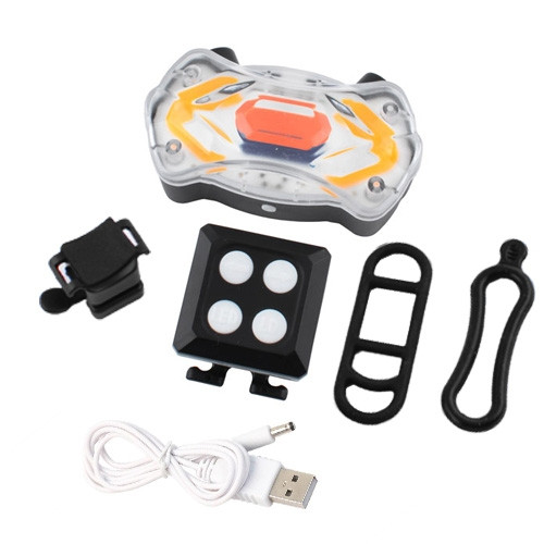 Задня велофара з лазерними габаритами Police KXK-03 "STOP" 