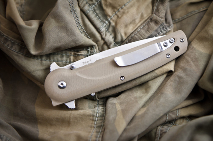 Ніж Kizlyar Supreme Biker-X сатин, сталь D2 