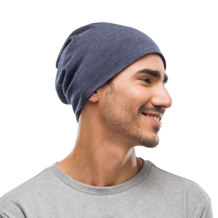 Шарф-труба Buff MIDWEIGHT MERINO WOOL night blue melange 