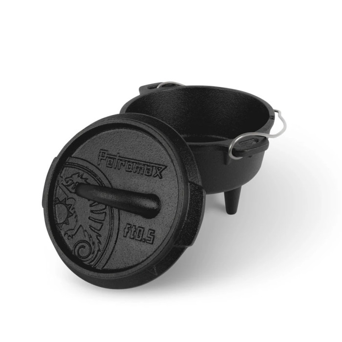Казан-жарівня чавунна Petromax Dutch Oven ft0.5 на ніжках 0,6 л 