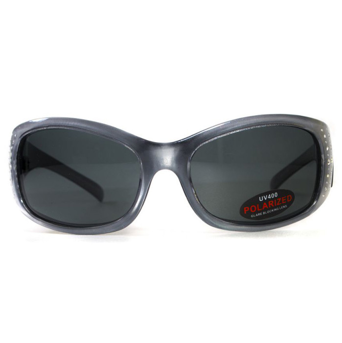 Окуляри BluWater Biscayene Silver Polarized (gray) чорні 