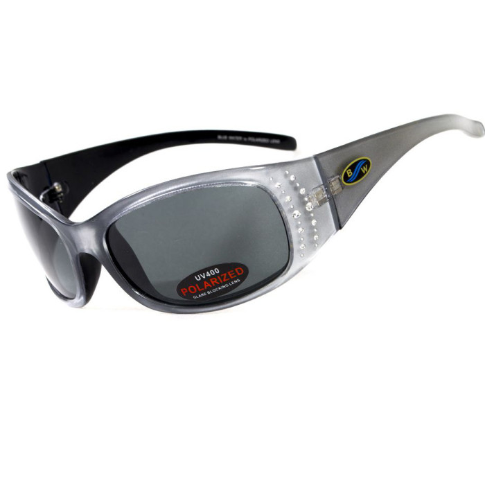 Окуляри BluWater Biscayene Silver Polarized (gray) чорні 