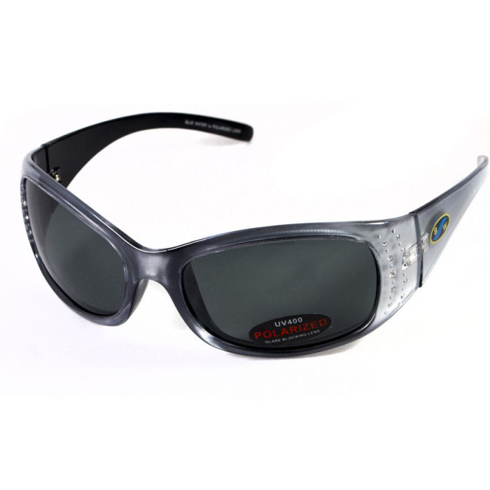 Окуляри BluWater Biscayene Silver Polarized (gray) чорні 