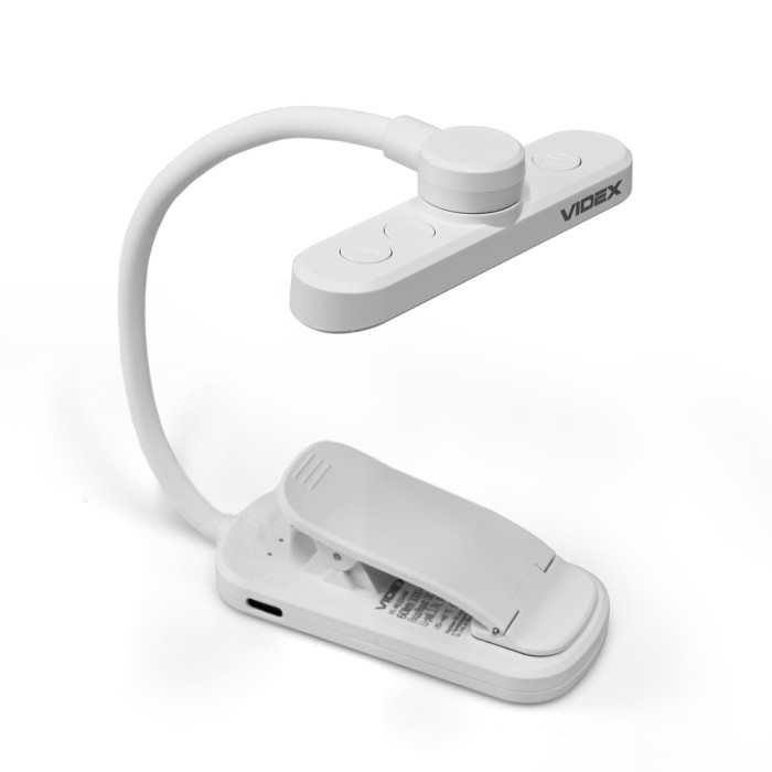 Світильник акумуляторний для читання VIDEX VL-NL134W White