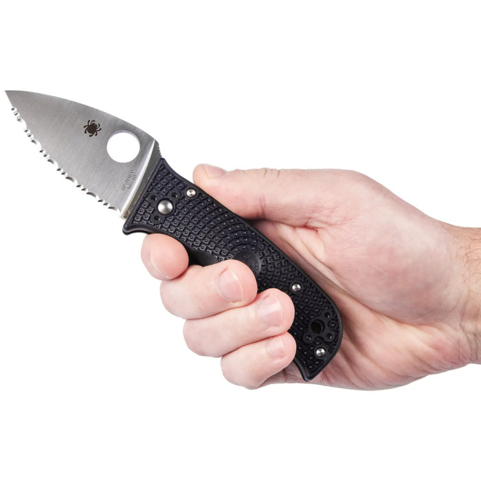 Ніж Spyderco Lil Temperance 3 Lightweight, серрейтор black 