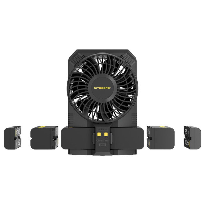 Вентилятор для фотостудії Nitecore CW30 + 2xNP-F750 (5,200mAh), комплект 