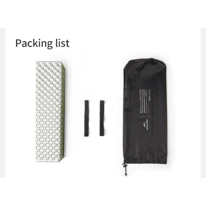 Килимок складаний IXPE Naturehike CNK2450WS044, алюмінієва плівка, 195x60х1,8 см, синій 