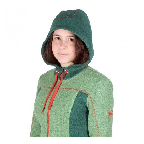 Фліс жіночий Turbat Dzembronya, зелений/червоний, XS 