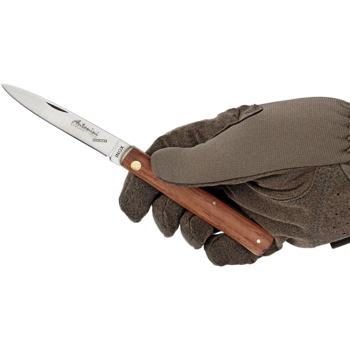 Ніж Antonini Pocket Siciliano, cm.19, 420 stainless steel brown 
