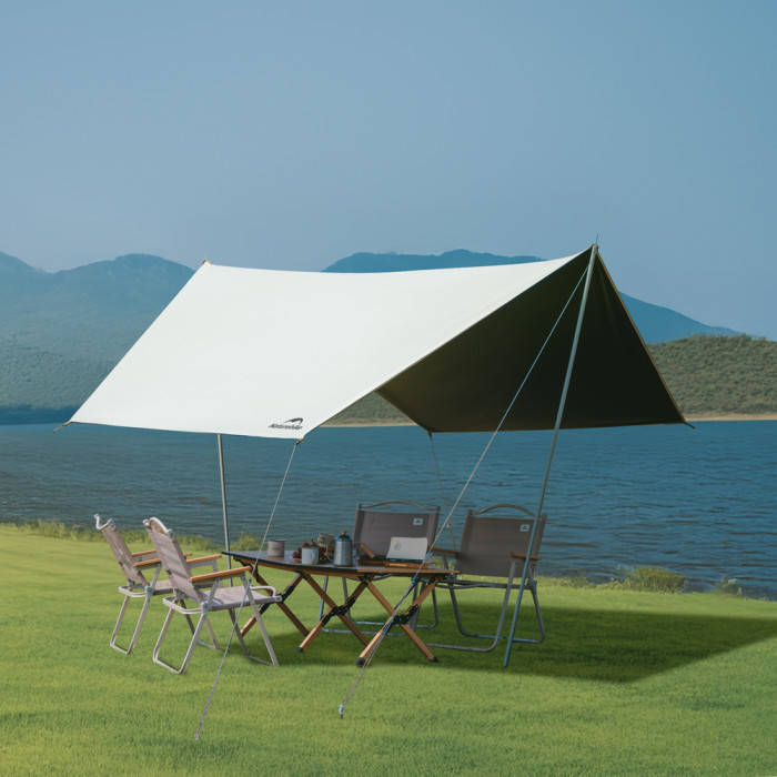 Намет чотиримісний автоматичний надувний із тентом Naturehike Ango CNK2550WS017, сірий 