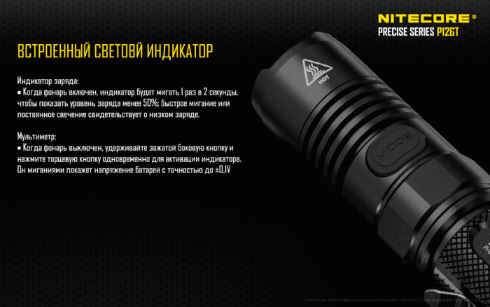 Ліхтар Nitecore P12GT 