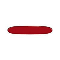 Накладка на ніж  84мм oval red передня з лого (F+)