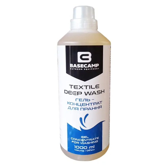 Гель-концентрат для стійких плям BaseCamp Textile Deep Wash, 1000 мл (BCP 40402) 