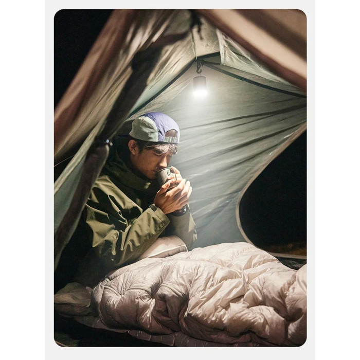 Міні насос - нічник - вентилятор Naturehike CNK2300DQ022, бежевий 