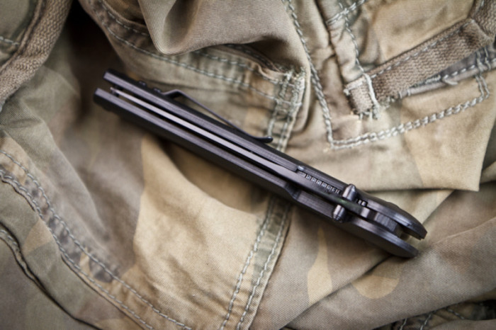 Ніж Kizlyar Supreme Biker-X Чорний титан, сталь D2 