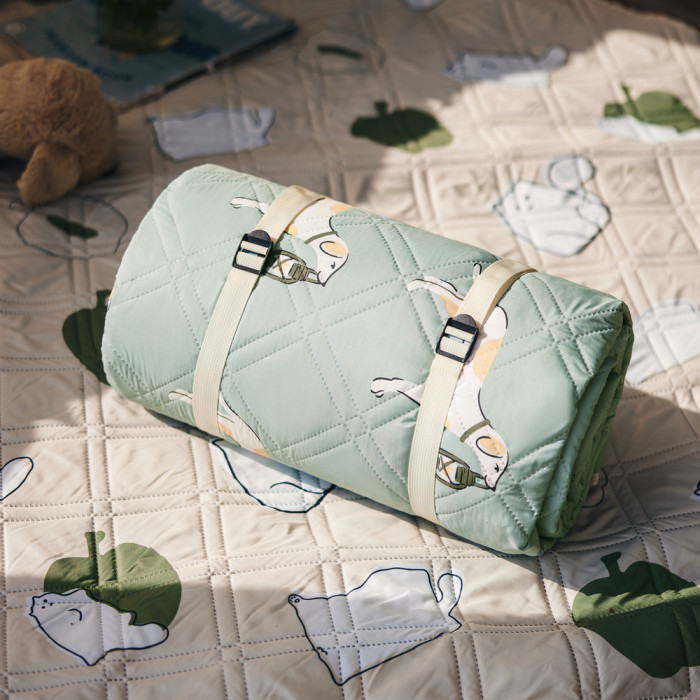 Килимок для пікніка Naturehike CNK2350WS010 210*240 см, блакитний із принтом 