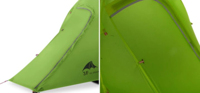 Намет 3F Ul Gear ZhengTu 1 15D 4 season зелений 