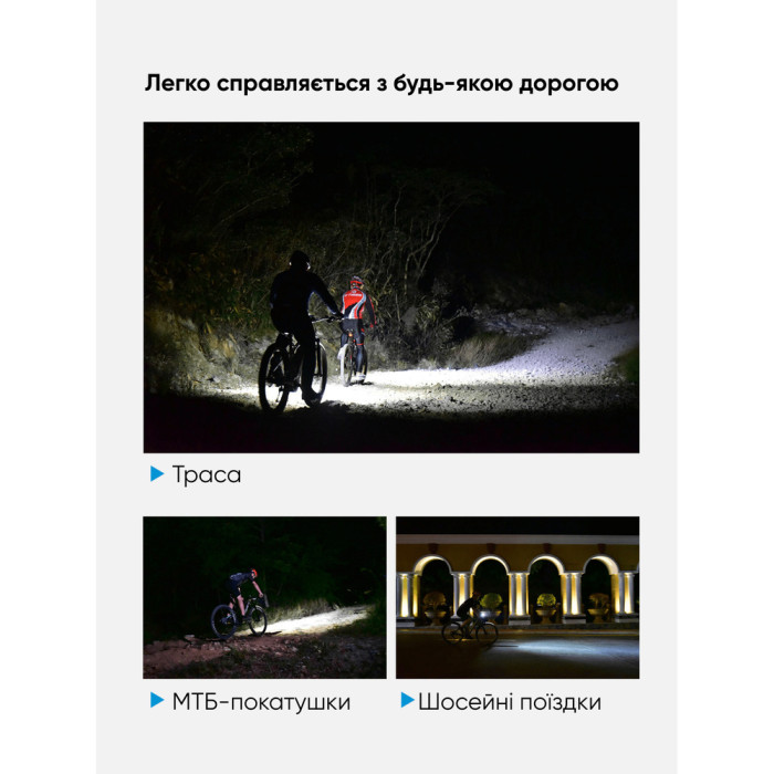 Велофара Wuben B1, чорний 