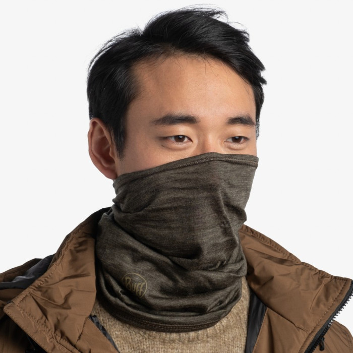Шарф-труба Buff MidWeight Merino Wool solid Bark 