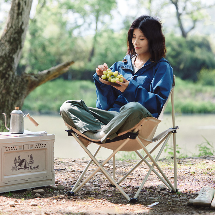 Стілець складаний Naturehike Stellaluna T01 CNH23JU13002, S, бежевий 