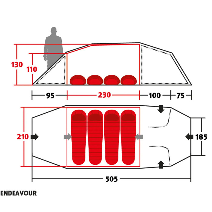Намет Wechsel Endeavour UL Green (231084) 