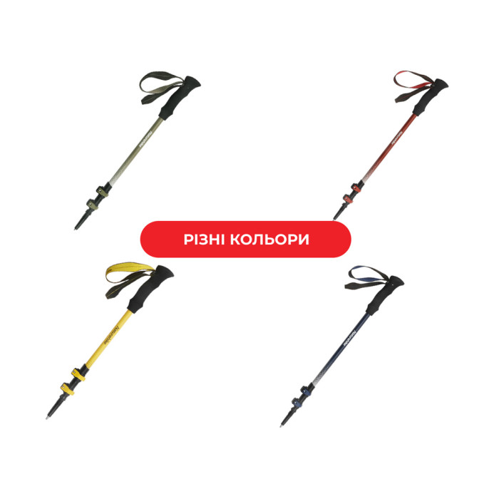 Трекінгова палиця Naturehike CNK2300DS010, 100 см, жовта 