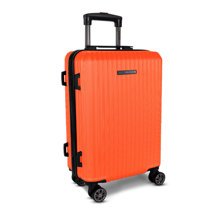 Валіза Swissbrand Riga 2.0 (M) Neon Orange (SWB_LHRIG743M) 