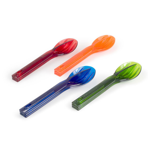 Комплект ніж вилка ложка GSI Outdoors Stacking Cutlery Set (синій) 