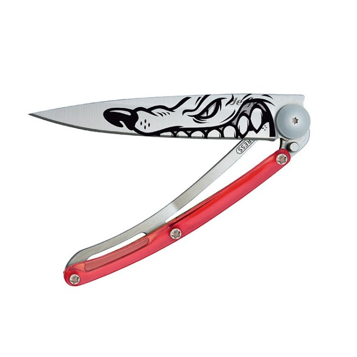 Ніж Deejo Tattoo 37 g, Red, "Winter" 