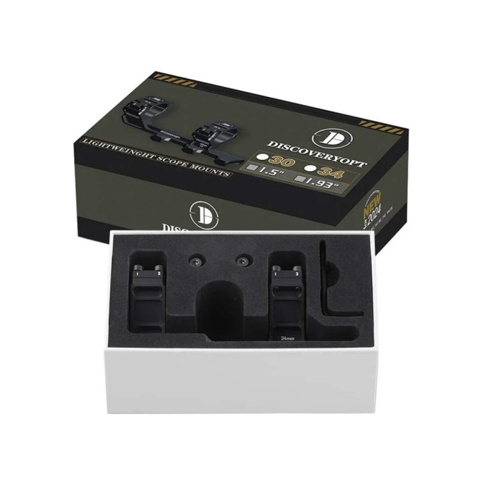 Моноблок Discovery Scope Mount ONE-PIECE High Profile For Picatinny 34mm 1,93 inch (202404) 