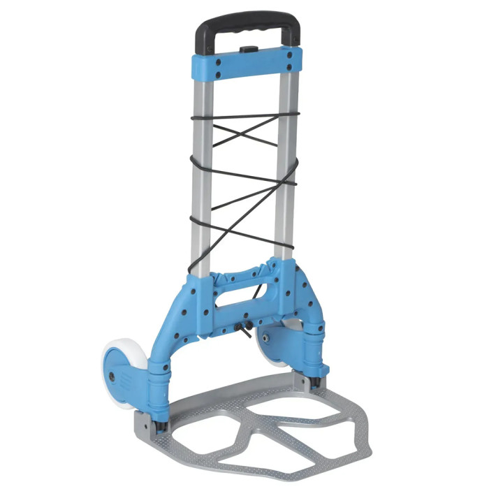 Візок господарський Bo-Camp Trolley Foldable 75 kg Silver/Blue (5267283) 