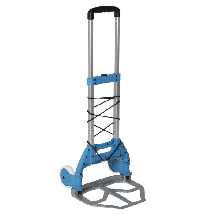 Візок господарський Bo-Camp Trolley Foldable 75 kg Silver/Blue (5267283) 