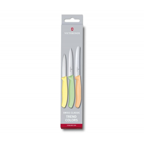 Набор Victorinox Swiss Classic Trend Colors Paring Knife Set из 3-х ножей (6.7116.34L2) 