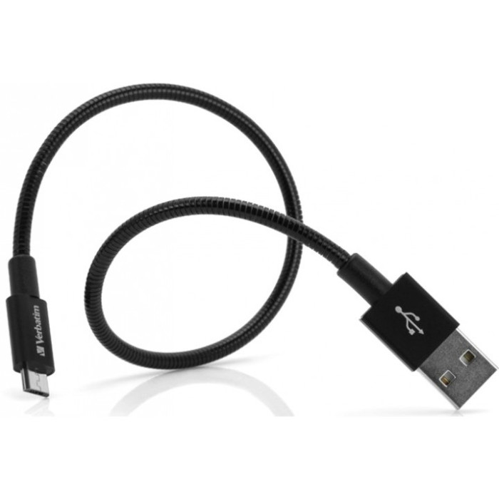 Кабель Verbatim USB-Micro USB 30 см Black 