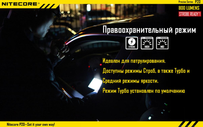 Ліхтар Nitecore P20 
