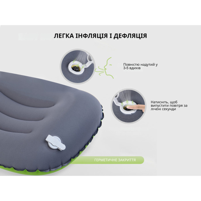 Надувна подушка Naturehike Ultralight TPU green NH17T013-Z 
