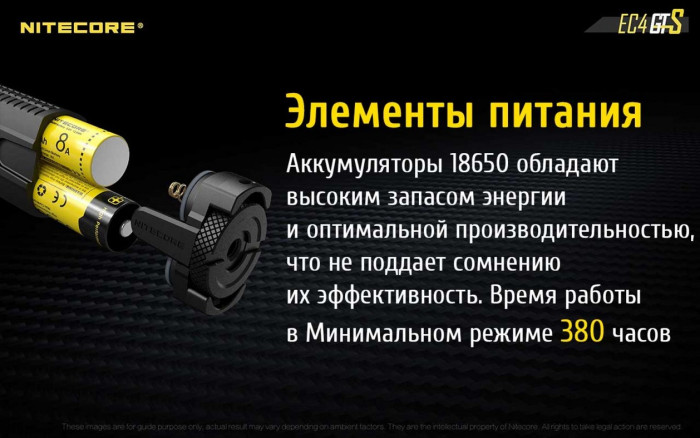 Ліхтар Nitecore EC4GTS 