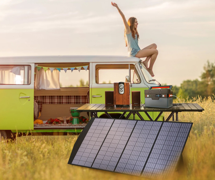 Сонячна панель ALLPOWERS портативна 200W, полікристалічна 