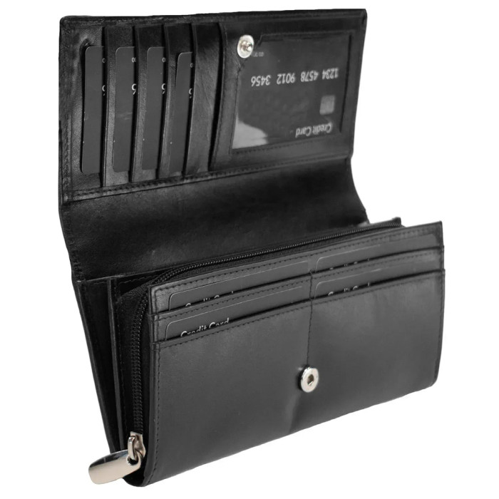 Гаманець жіночий шкіряний Semi Line RFID Black (P8264-0) 