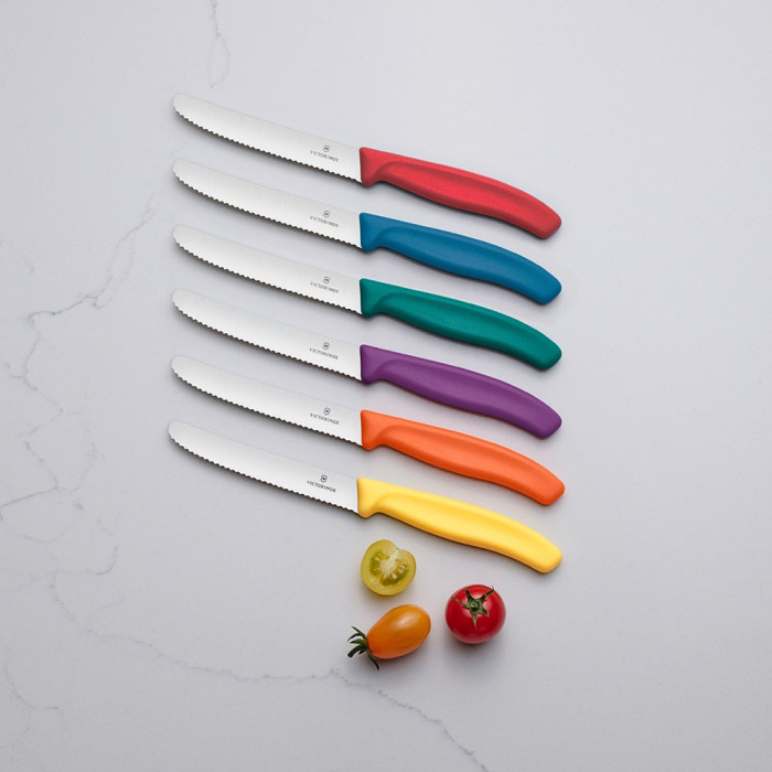 Ніж для томатів Victorinox Swiss Classic 11см хвил помар 6.7839.C1 