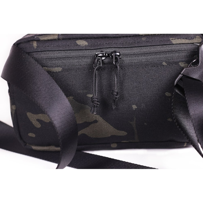 Сумка плечова поясна Travel Extreme ALPHA Multicam Black Cordura 