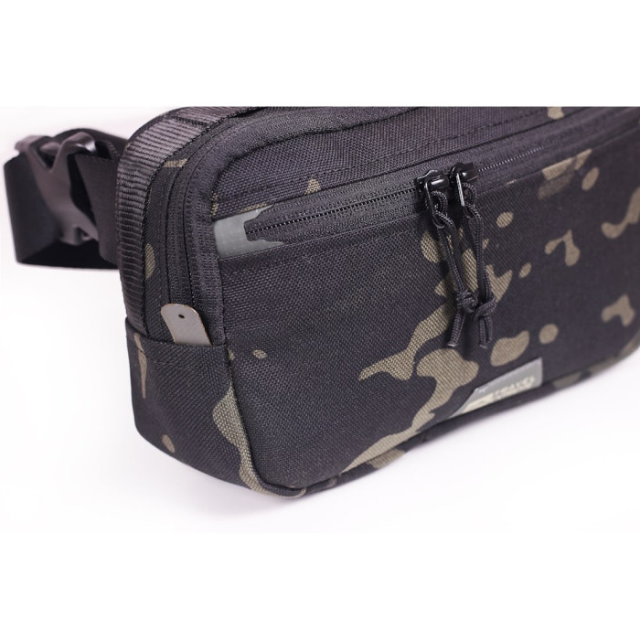 Сумка плечова поясна Travel Extreme ALPHA Multicam Black Cordura 