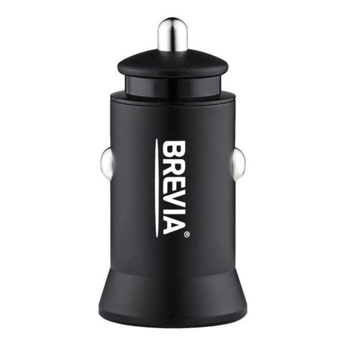 Автомобільний зарядний пристрій Brevia ePower DualCharge 30W 1xUSB-C+1xUSB-A 